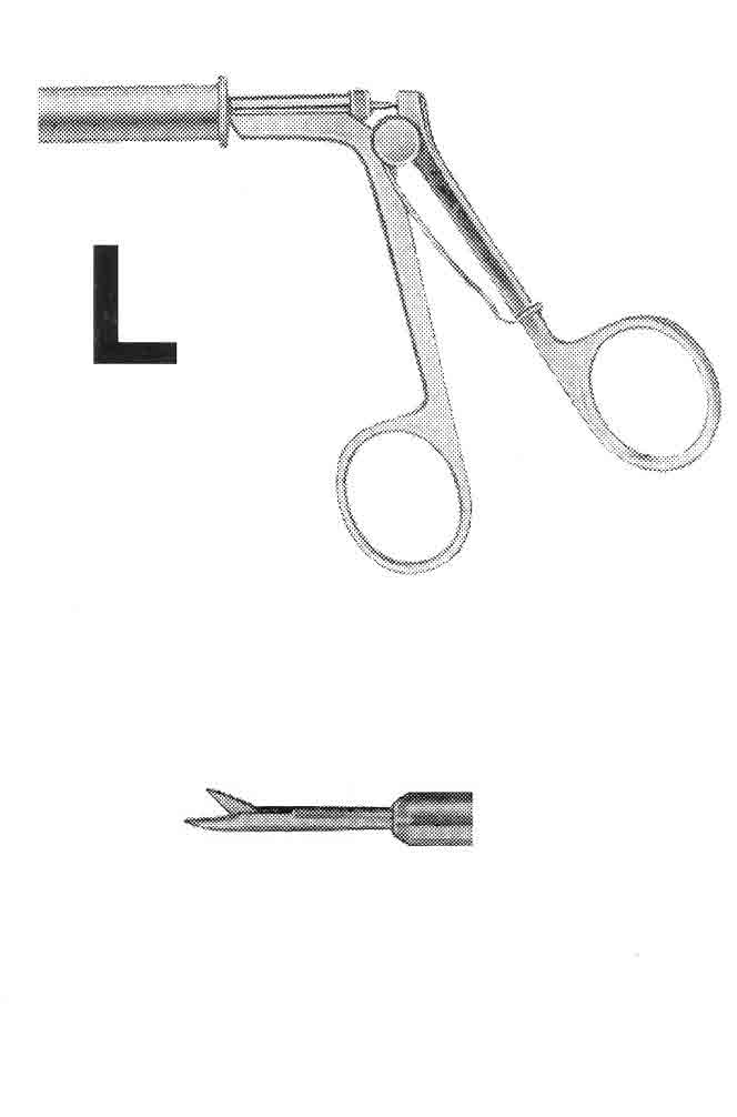 İZOLESİZ MAKAS L MODEL SAPLI  ÇAP : 5MM L:36CM